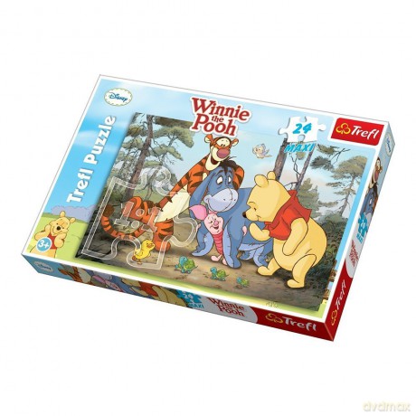 TREFL 24 Maxi Kubuś Puchatek - Wesoła Gromadka (Disney) 14124 [PUZZLE]
