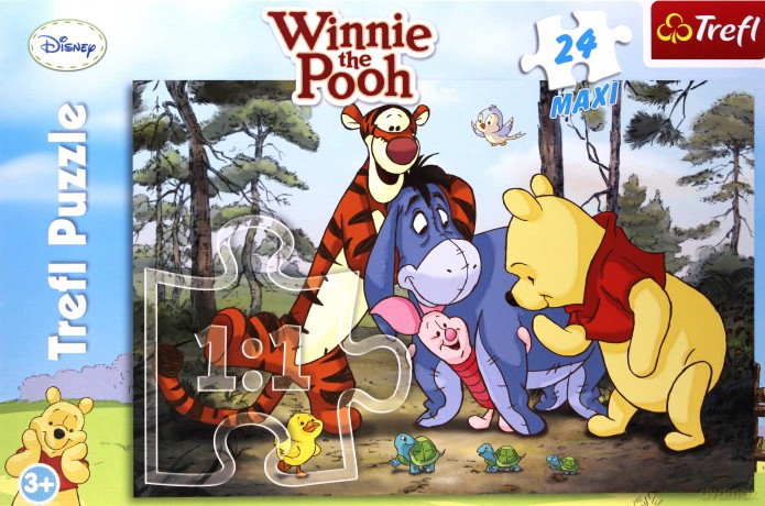 TREFL 24 Maxi Kubuś Puchatek - Wesoła Gromadka (Disney) 14124 [PUZZLE]