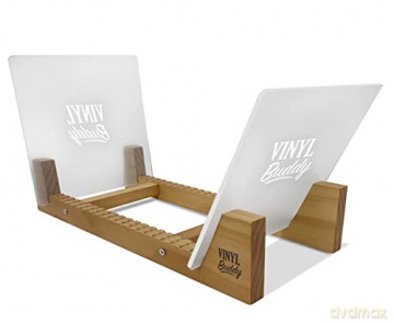 Vinyl Buddy: Vinyl Buddy Vinyl Record Storage Teak Finish