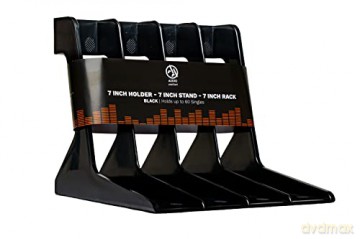 Audio Anatomy: Vinyl Stand- 7 Inch Single Rack (Shaped - Hips Plastic) Black