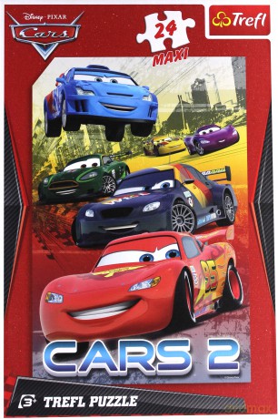 TREFL 24 MAXI Auta 2 - Kolorowy Wyścig (Disney) 14121 [PUZZLE]