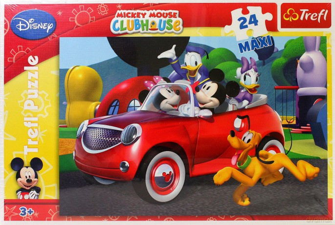 TREFL 24 MAXI Klub Przyjaciół Myszki Miki - Samochodowa Wycieczka (Disney) 14090 [PUZZLE]