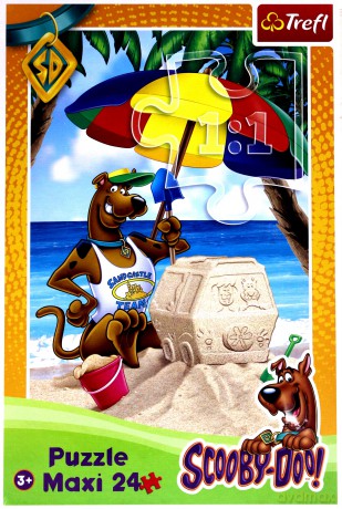 TREFL 24 Maxi Scooby Doo - Na plaży 14115 el. [PUZZLE]