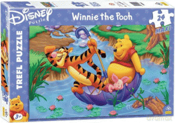 TREFL 24 MAXI Kubuś Puchatek - Stateczek (Disney) 14063 [PUZZLE]