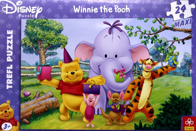TREFL 24 Maxi Kubuś Puchatek - Sto Lat (Disney) 14085 el. [PUZZLE]