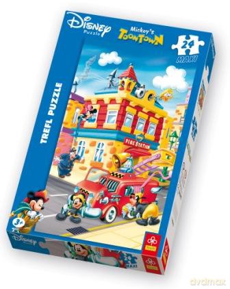 TREFL 24 Maxi Mickey's ToonTown - Straż Pożarna (Disney) 14083 [PUZZLE]