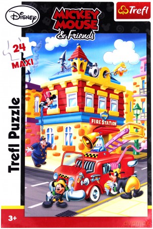 TREFL 24 Maxi Mickey's ToonTown - Straż Pożarna (Disney) 14083 [PUZZLE]