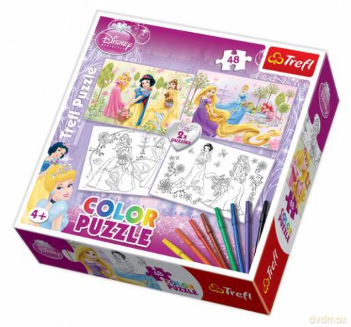 TREFL 2x48 COLOR Księżniczki 36503 [PUZZLE]