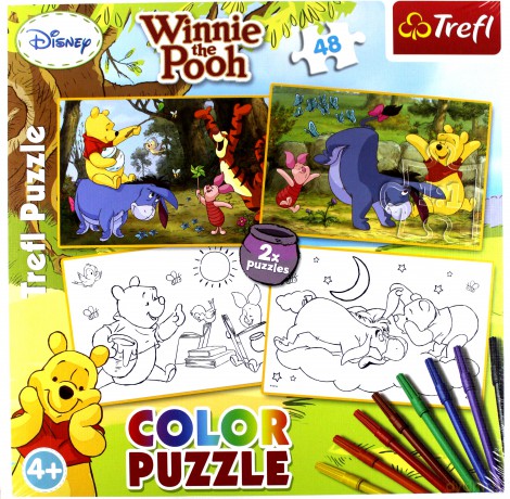 TREFL 2x48 COLOR Kubuś Puchatek 36501 [PUZZLE]