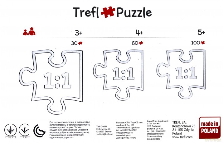 TREFL 30 Auta - Na Stacji Benzynowej 18137 [PUZZLE]