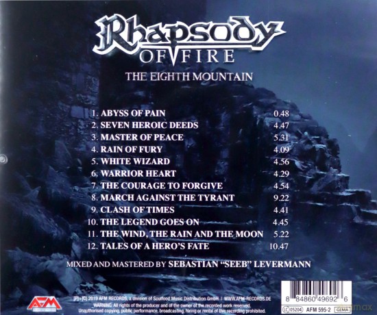 Rhapsody Of Fire: The Eighth Mountain [CD]