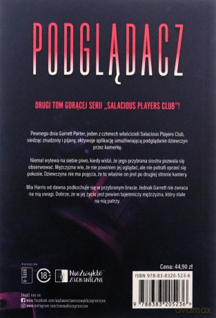 Salacious Players Club (Tom 2) Podglądacz - Sara Cate [KSIĄZKA]