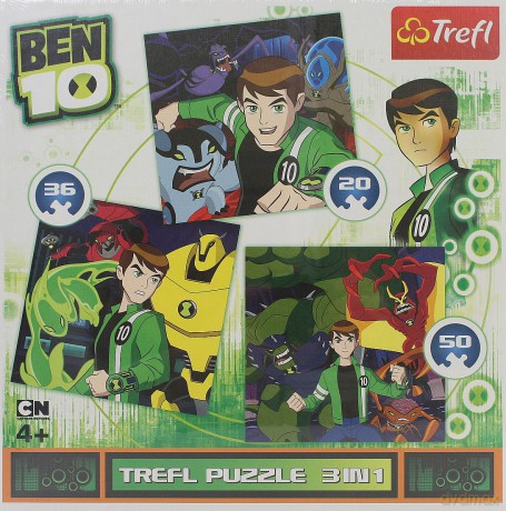 TREFL 3w1 MIX Ben 10 el. - Zwyciężymy 34115 el. [PUZZLE]