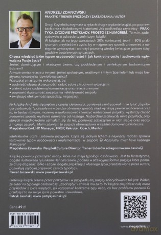Typologia osobowości w praktyce, czyli jak ułatwić sobie życie - Andrzej Zdanowski [KSIĄZKA]