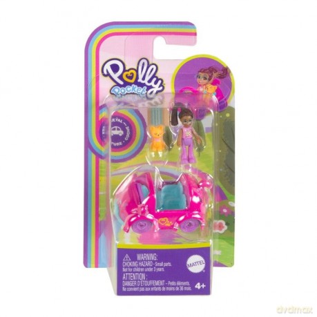 Polly Pocket Pollyville Autko Kotek [FIGURKA]