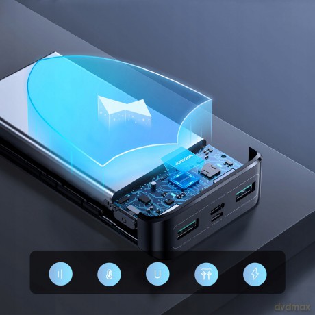 Joyroom powerbank 20000mAh 22.5W PD QC3.0 AFC  czarny JR-QP192 
