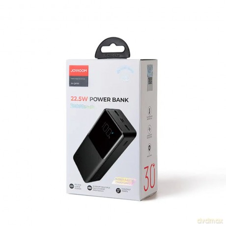 Joyroom powerbank 30000mAh 22.5W PD QC3.0 AFC  czarny JR-QP193