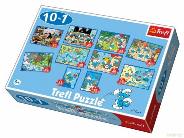 TREFL 10w1 MIX Smerfy 90169 [PUZZLE]