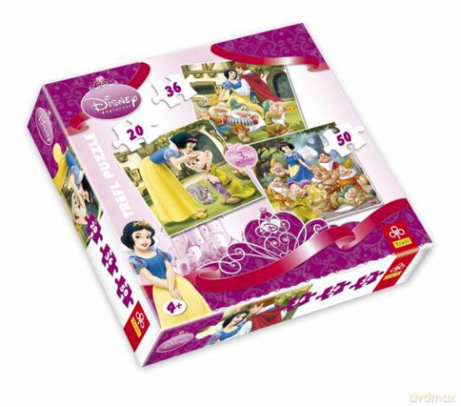TREFL 20+30+50 el. MIX Księżniczki - Królewna Śnieżka (Disney) 34038 [PUZZLE]