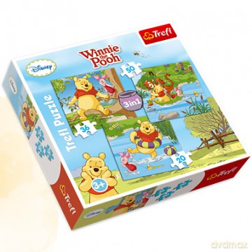 TREFL 20+30+50 MIX Kubuś Puchatek (Disney) 34106 [PUZZLE]