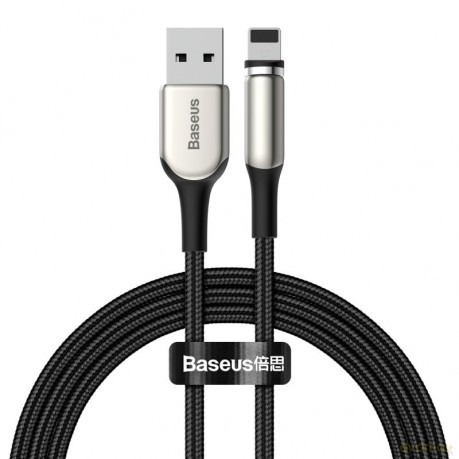 Baseus Zinc magnetyczny kabel USB - Lightning 1,5A 2m czarny (CALXC-I01)