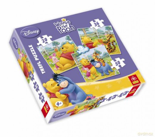 TREFL 20+30+50 MIX Kubuś Puchatek (Disney) 34037 [PUZZLE]