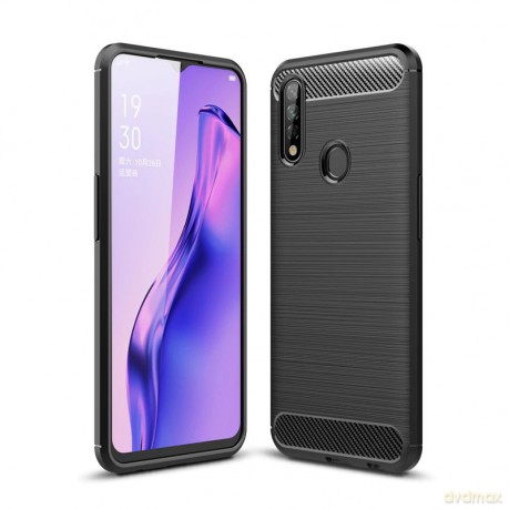 Carbon Case elastyczne etui pokrowiec Oppo A31 czarny