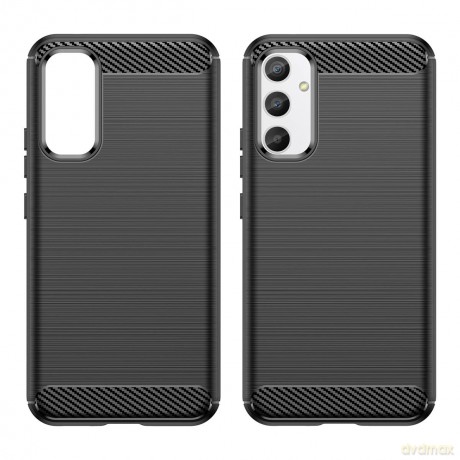 Carbon Case etui do Samsung Galaxy A34 5G elastyczny silikonowy karbonowy pokrowiec niebieskie