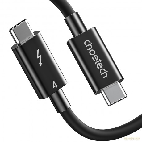 Choetech kabel USB-C - USB-C Thunderbolt 4 0.8m czarny (A3010)