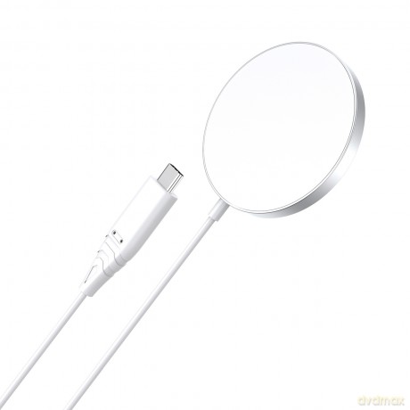 Choetech ładowarka indukcyjna 15W z kablem USB C biała (T518-F)