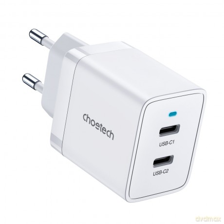 Choetech ładowarka sieciowa 2xUSB-C PD 40W biała (Q5006-EU)