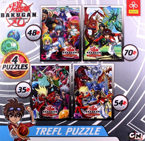 TREFL 4w1 4w1 Bakugan 34067 [PUZZLE]