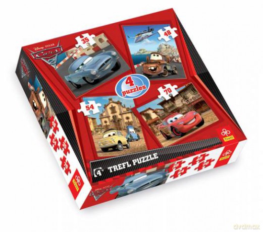 TREFL 4w1 4w1 Auta 2 (Disney) 34070 [PUZZLE]