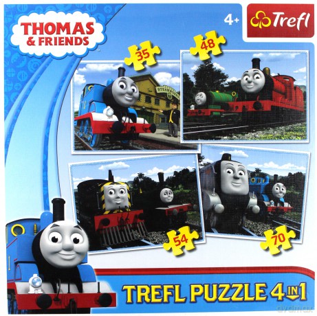 TREFL 4w1 MIX Tomek i przyjaciele 34101 [PUZZLE]