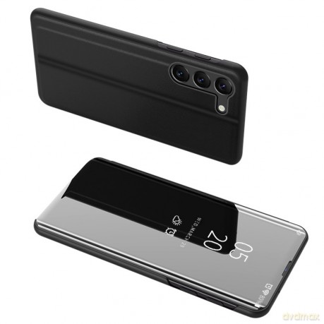 Clear View Case etui do Samsung Galaxy S23+ pokrowiec z klapką czarne