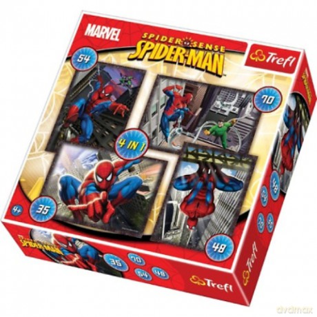 TREFL 4w1 MIX Spiderman 34120 el. [PUZZLE]