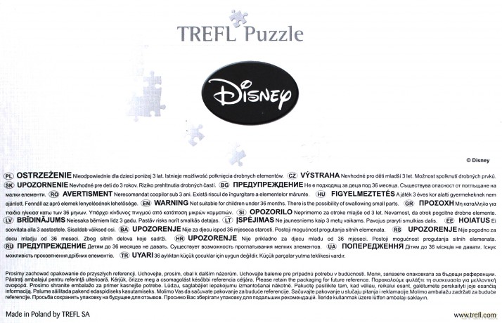TREFL 60 Auta 2 - Drużyna (Disney) 17190 [PUZZLE]