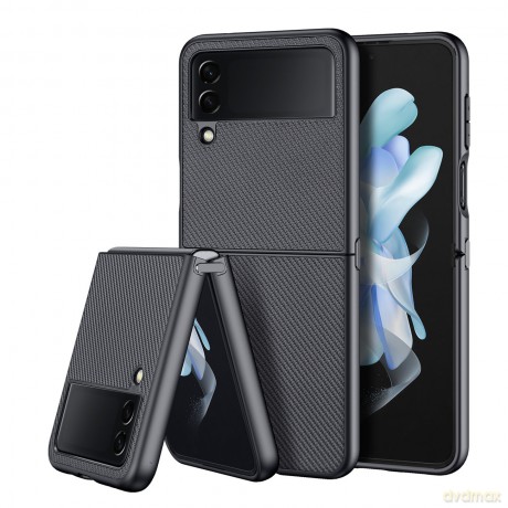 Dux Ducis Fino etui pokrowiec pokryty nylonowym materiałem Samsung Galaxy Z Flip4 czarny