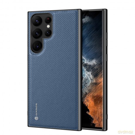 Dux Ducis Fino etui Samsung Galaxy S23 Ultra pokrowiec z silikonową ramką niebieskie