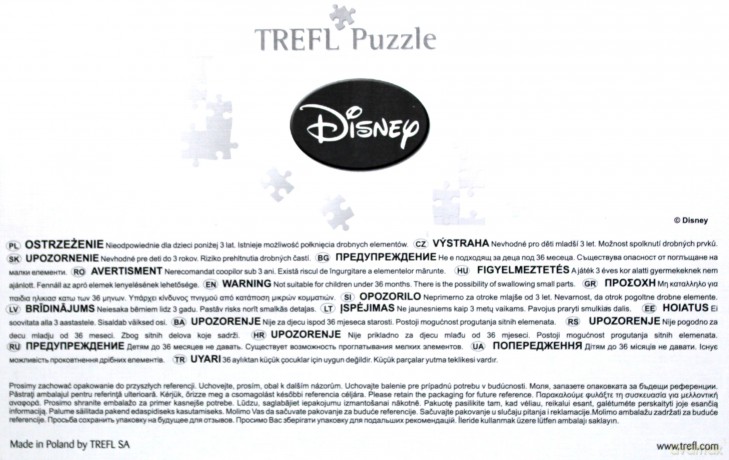TREFL 60 el. Kubuś Puchatek - Chlup, Chlup (Disney) 17146 [PUZZLE]