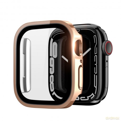 Dux Ducis Hamo etui do Watch 7 41mm metaliczny pokrowiec na zegarek różowy