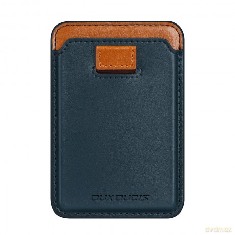 Dux Ducis Magnetic Leather Wallet magnetyczny portfel MagSafe do iPhone blokada RFID niebieskie