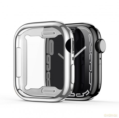 Dux Ducis Samo etui do Watch 7 41mm elastyczny pokrowiec na zegarek srebrny