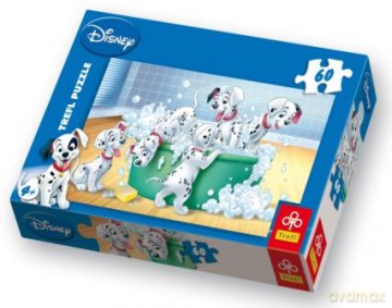 TREFL 60 el. 101 Dalmatyńczyków - Kąpiel w Pianie (Disney) 17154 [PUZZLE]