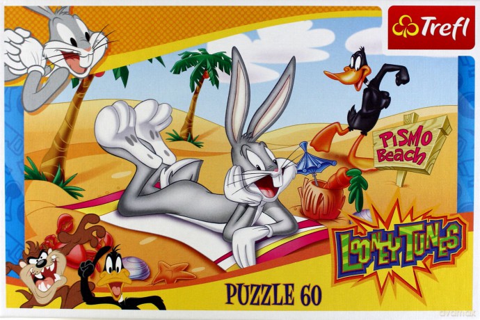 TREFL 60 Looney Tunes - Królik Bugs Na Plaży 17147 [PUZZLE]