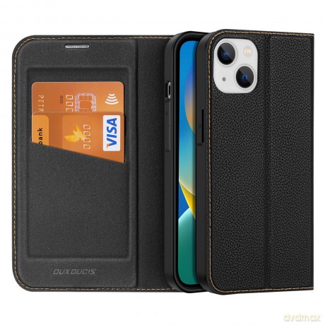 Dux Ducis Skin X2 etui do iPhone 14 Plus pokrowiec z magnetyczną klapką czarny