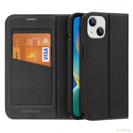 Dux Ducis Skin X2 etui do iPhone 14 pokrowiec z magnetyczną klapką czarny