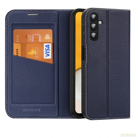 Dux Ducis Skin X2 etui Samsung Galaxy A14 5G pokrowiec z klapką portfel podstawka niebieskie