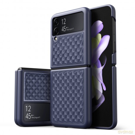 Dux Ducis Venice etui Samsung Galaxy Z Flip 4 skórzany pokrowiec niebieskie