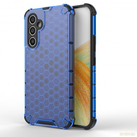 Honeycomb etui do Samsung Galaxy A54 5G pancerny hybrydowy pokrowiec niebieskie